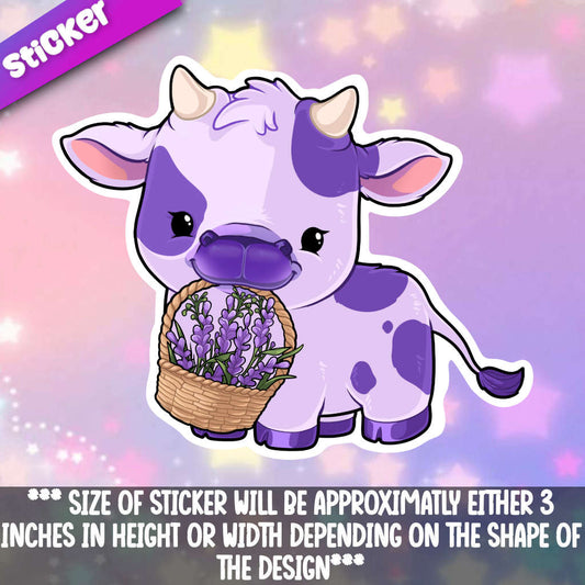 Cow- Lavender