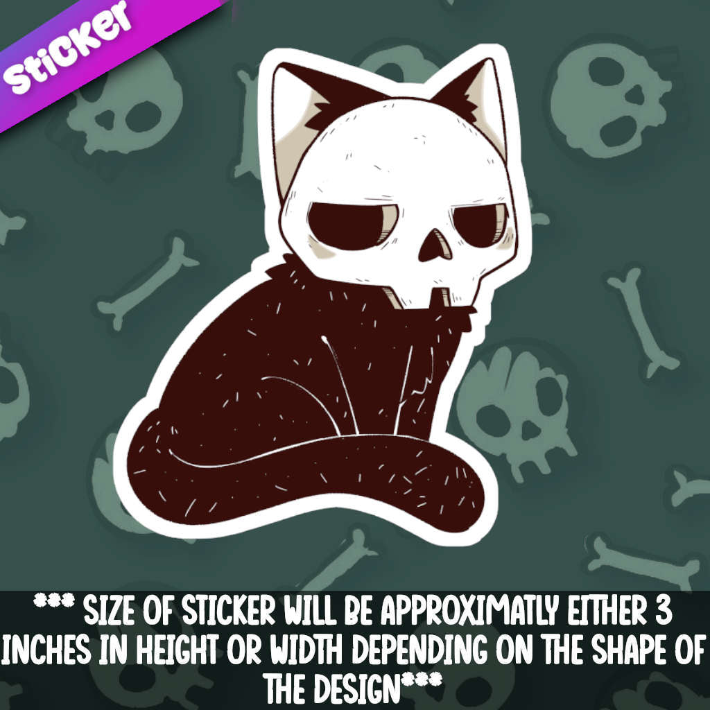 Skull Kitty -Displeased