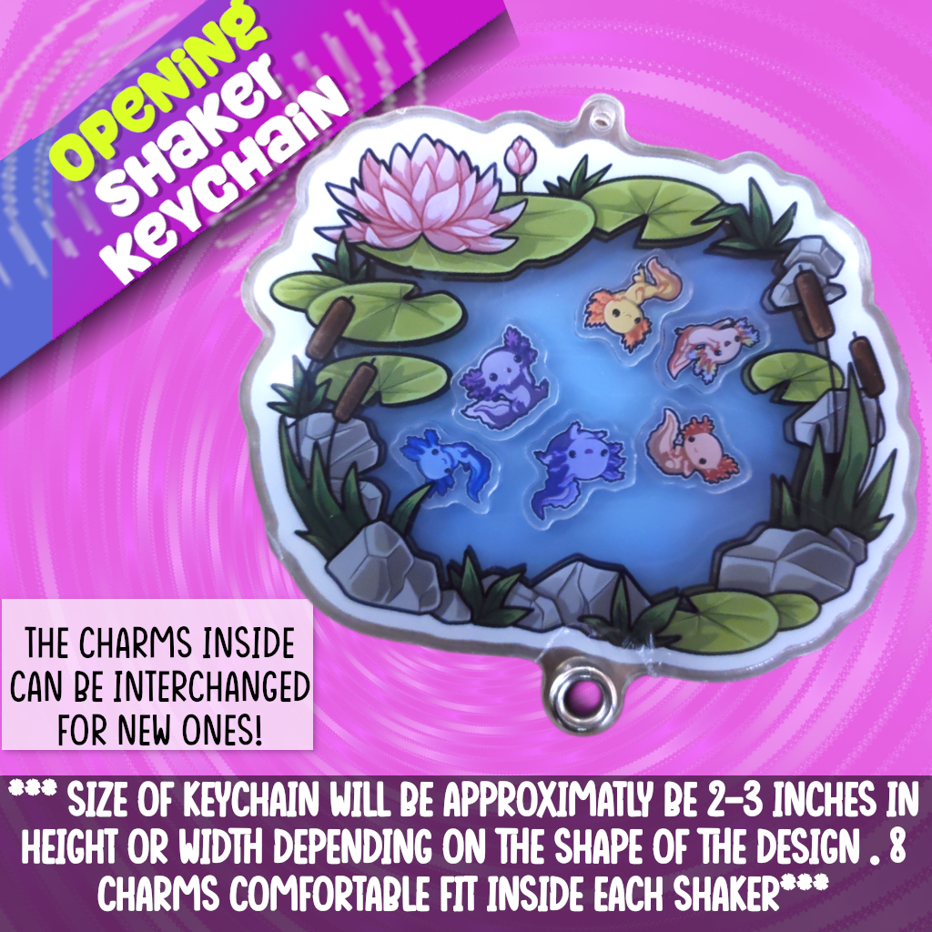 Pond Opening Shaker Keychain