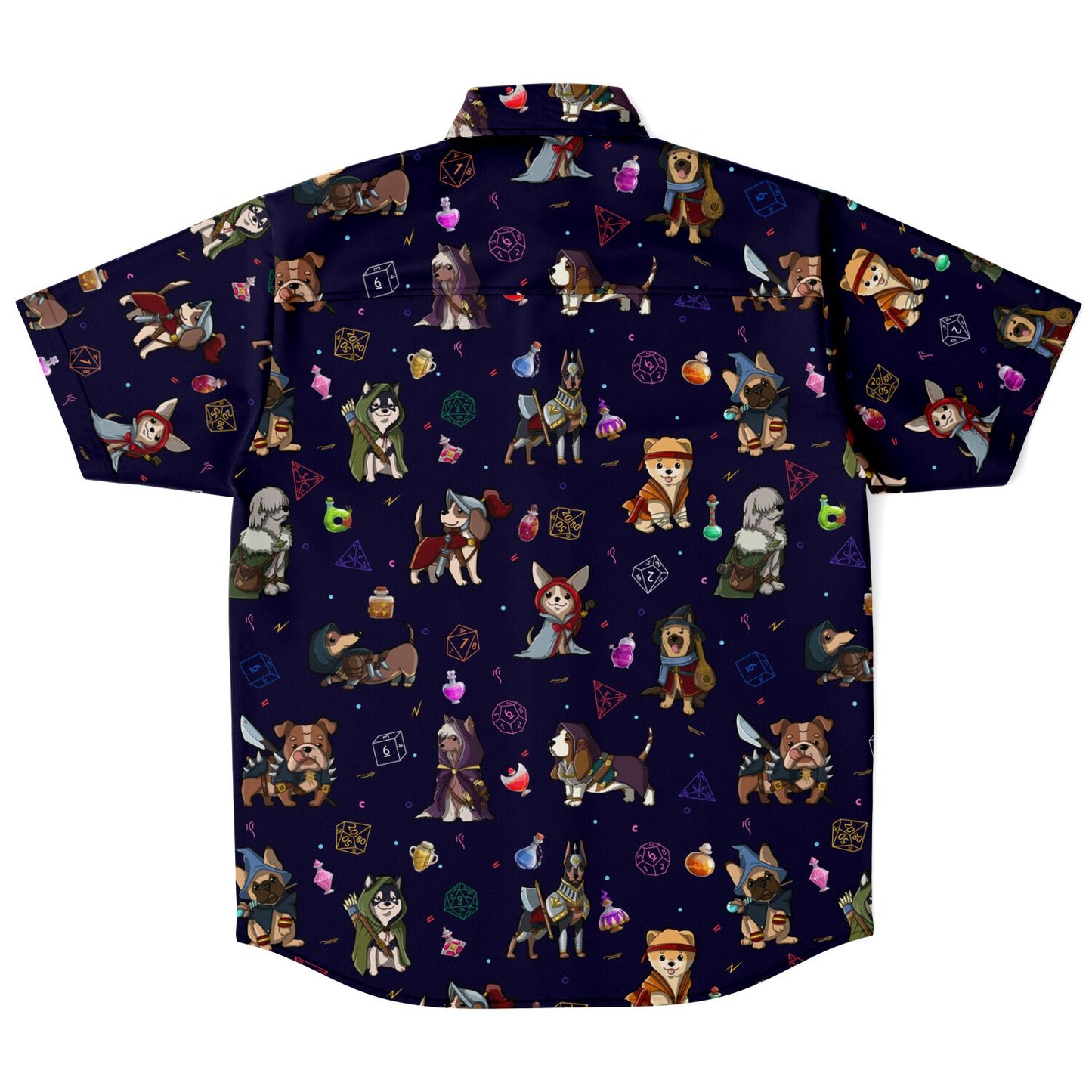 Role Playing Dogs Button Up Shirt