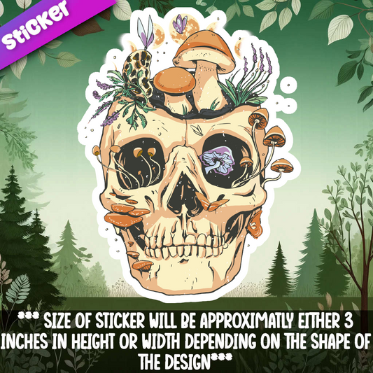 Cottage Core Skull