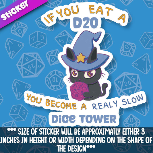 Become A Dice Tower Sticker