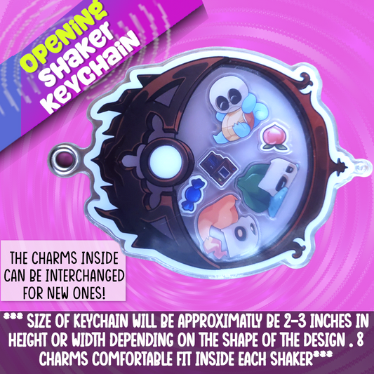 Pokeball Opening Shaker Keychain