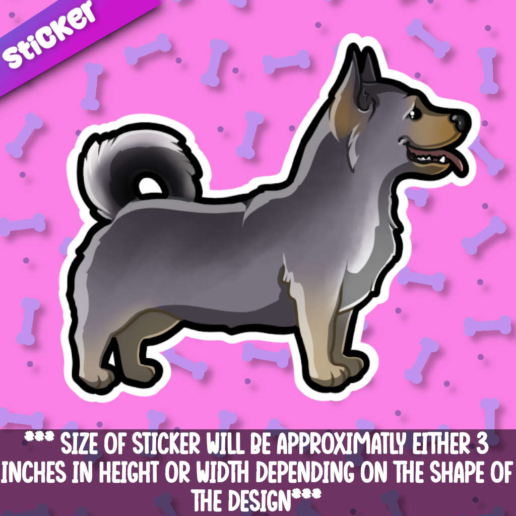 Swedish Vallhund Sticker – Mega Kawaii Cuties