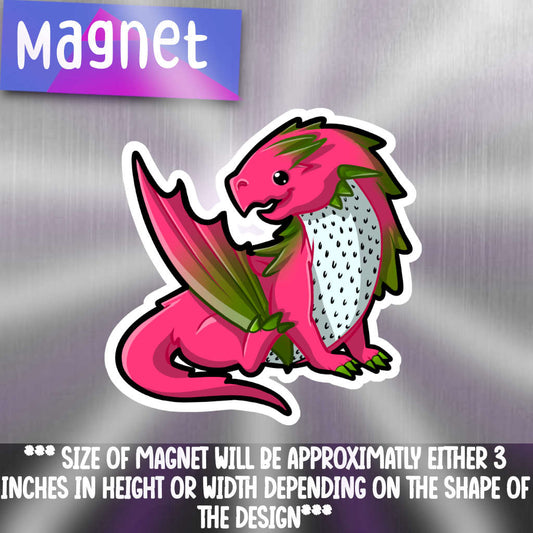 Dragonfruit Dragon Refrigerator Magnet