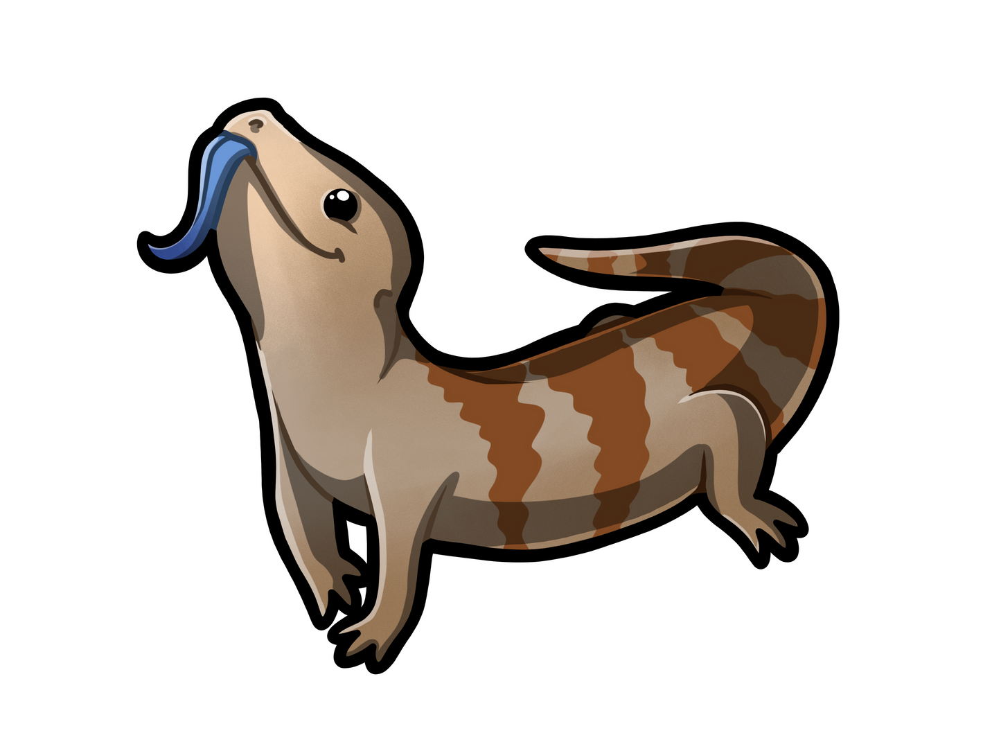 Blue Tongue Skink 2 Acrylic Pin