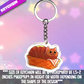 Cat- Bread Loaf Acrylic Keychain