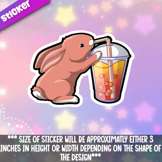 Rabbit Drinking Boba