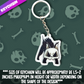 22 Skull Kitty- Hissy Fit keychain