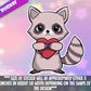 Raccoon with Heart