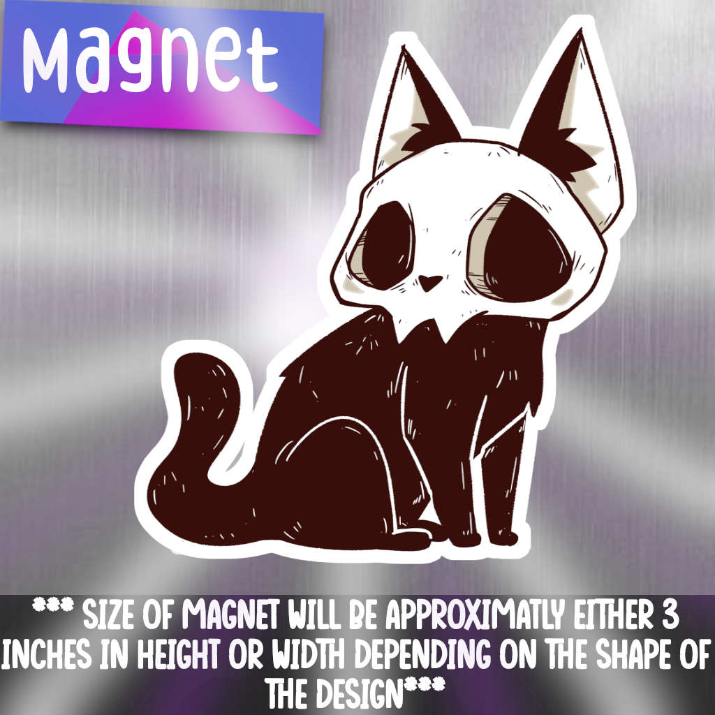 Skull Kitty-Original magnet