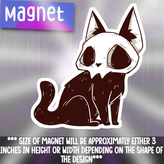 Skull Kitty-Original magnet