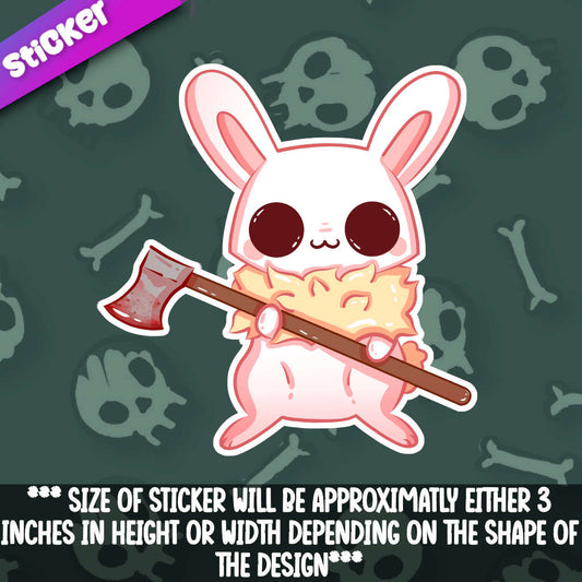 bunny with an axe
