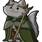 Cat- Druid Acrylic Keychain