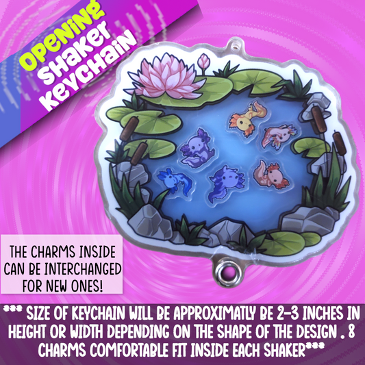 Pond Opening Shaker Keychain