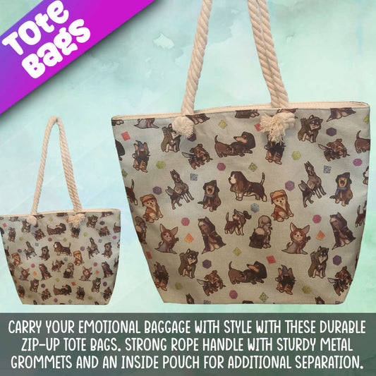 Roleplaying Dogs Tote Bag