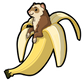 Ferret- Banana Acrylic Pin