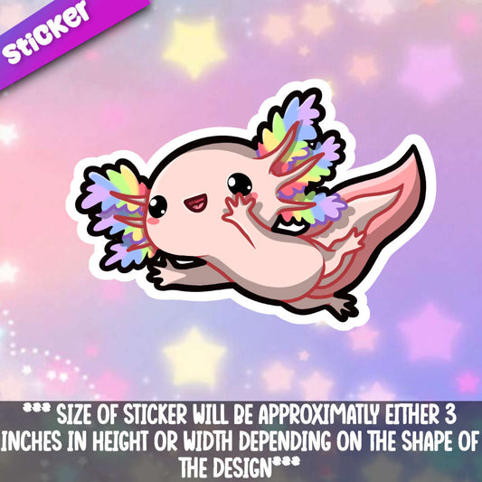 Axolotl 5- Rainbow