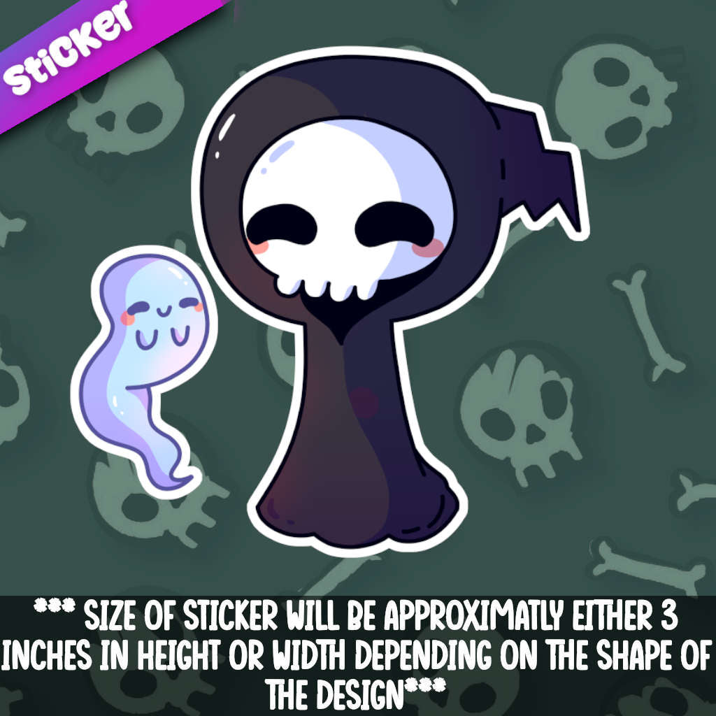 grim reaper with ghost