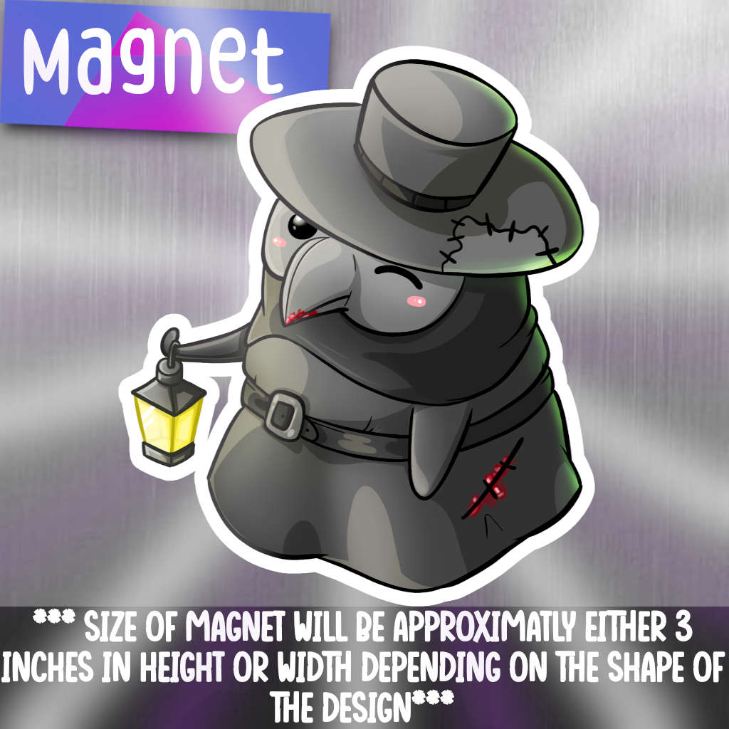 Plague Doctor with Lantern magnet