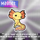 yellow Axolotl magnet