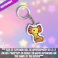 Axolotl 6- Yellow Acrylic Keychain