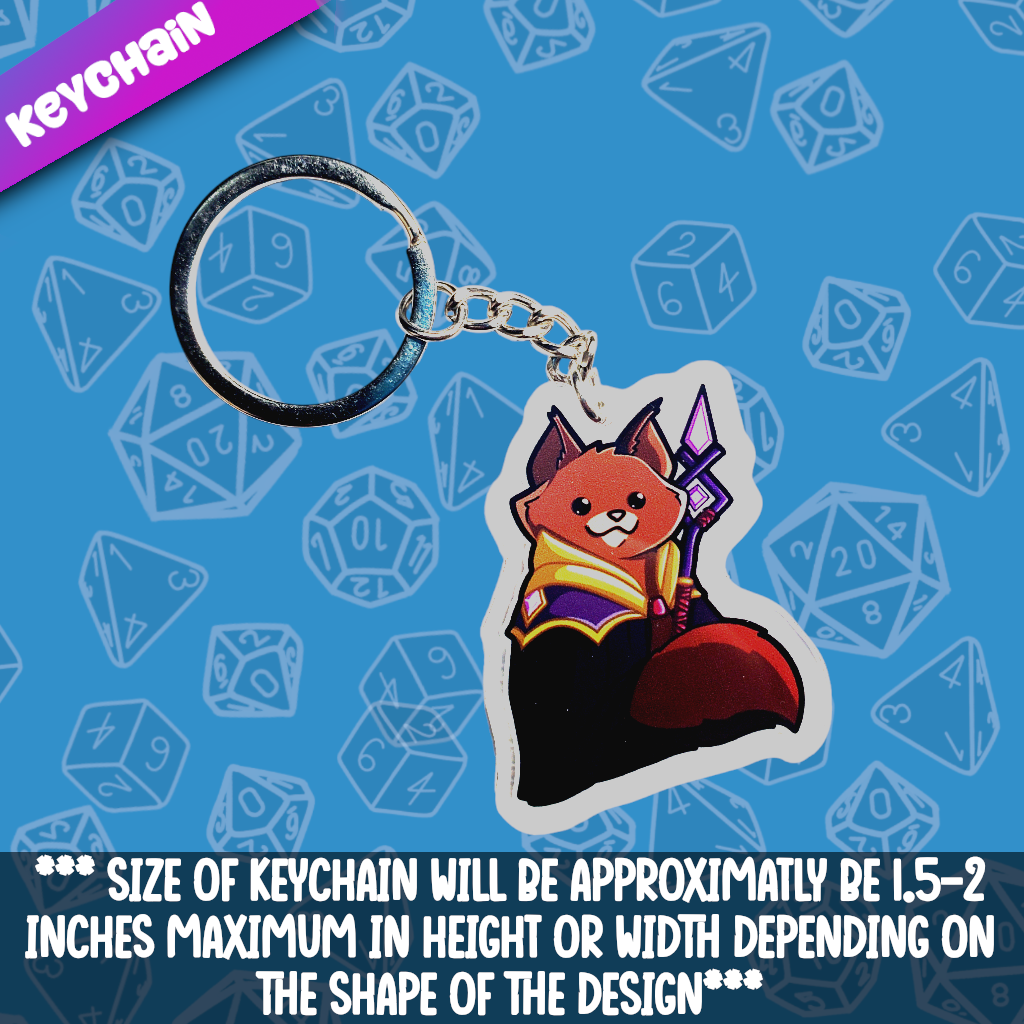 Cat- Warlock Acrylic Keychain