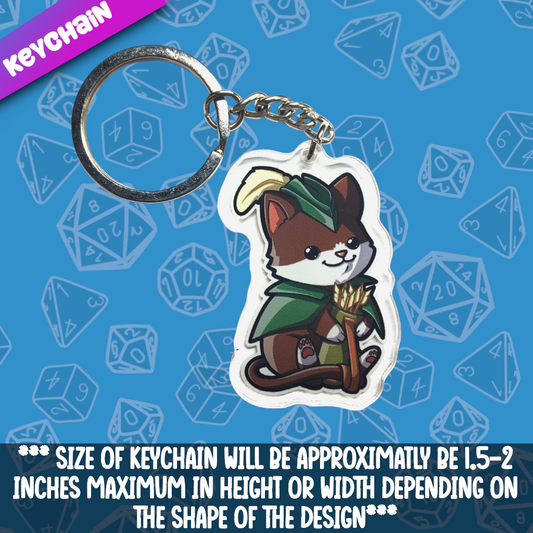 Cat- Ranger Acrylic Keychain