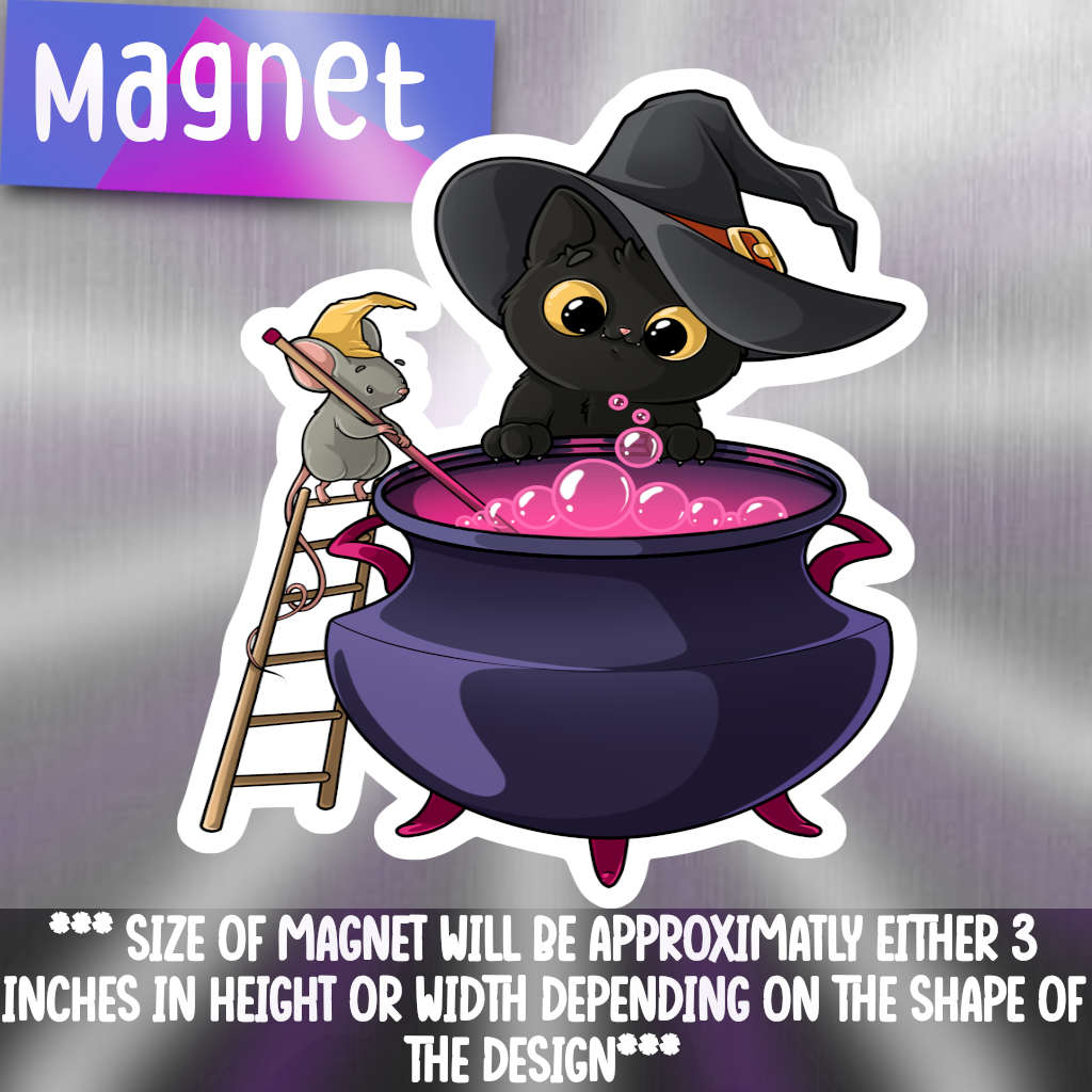 Purrlin-Brewing Potion magnet