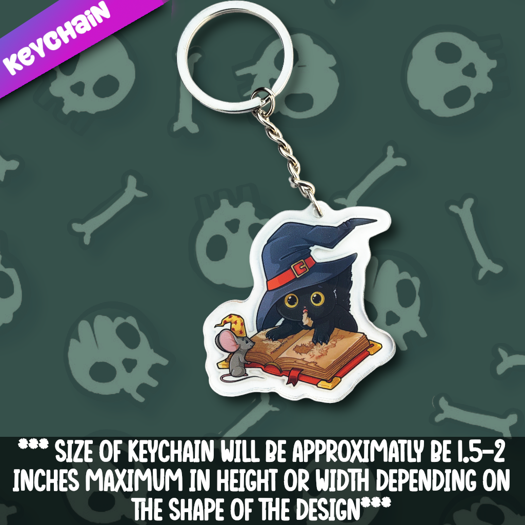 Purrlin- Story Time keychain