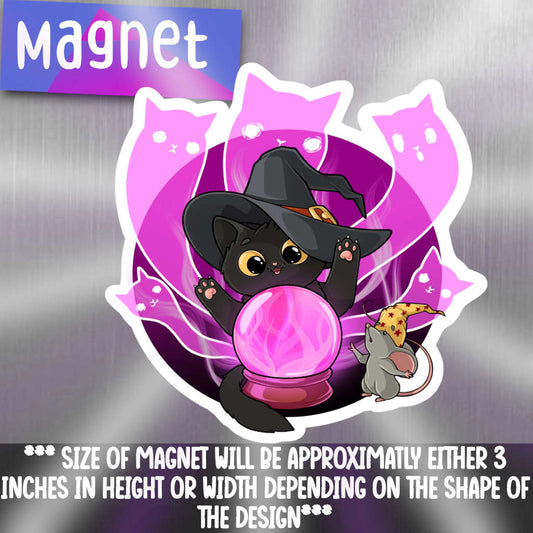 Purrlin- Summoning Spirits magnet