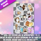 coffee dog sticker sheets