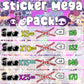 10 Sticker Bundle Pack