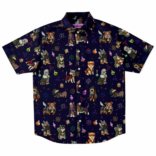 Role Playing Dogs Button Up Shirt