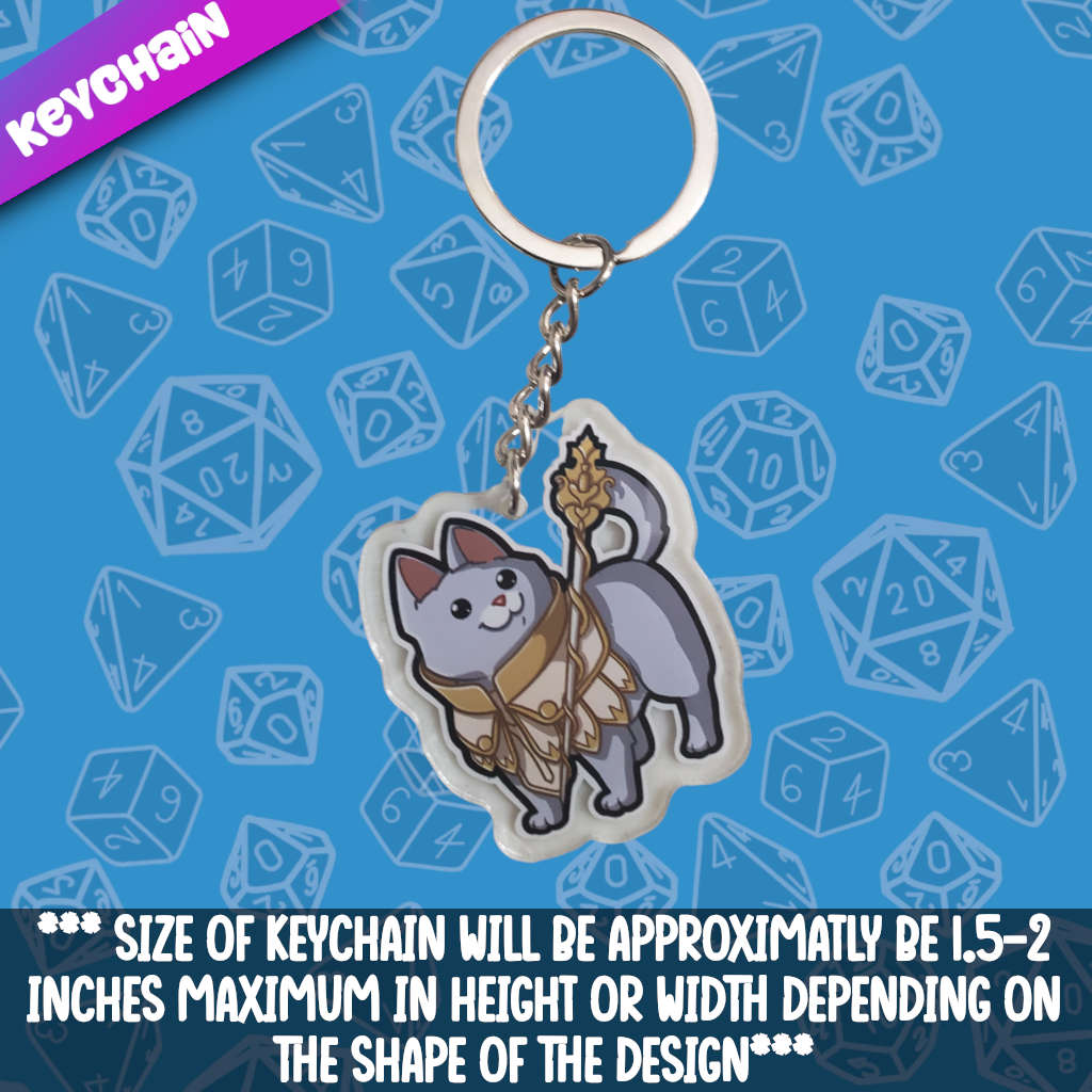 Cat- Cleric Acrylic Keychain