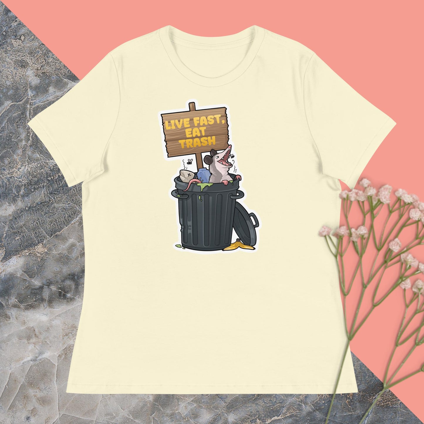 Live Fast, Eat Trash Women's Relaxed T-Shirt