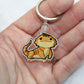 Bearded Dragon with Cricket Acrylic Keychain